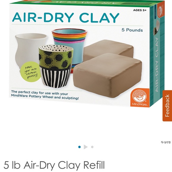 MindWare Pottery Wheel & Air-Dry Clay Pottery Kit – Pottery Wheel for Beginners - Picture 10 of 10
